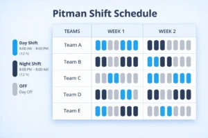 ピットマン勤務表が交代制チームで実際にどのように機能するか