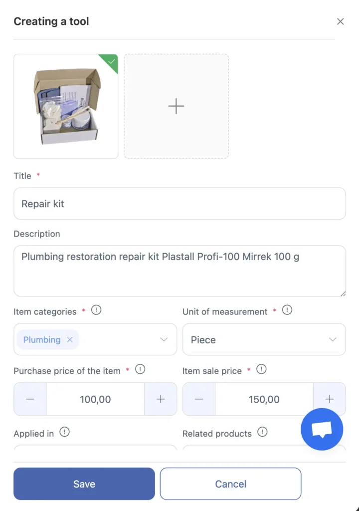 Plumbing repair kit Plastall Profi-100 Mirrek 100 g added to Shifton inventory