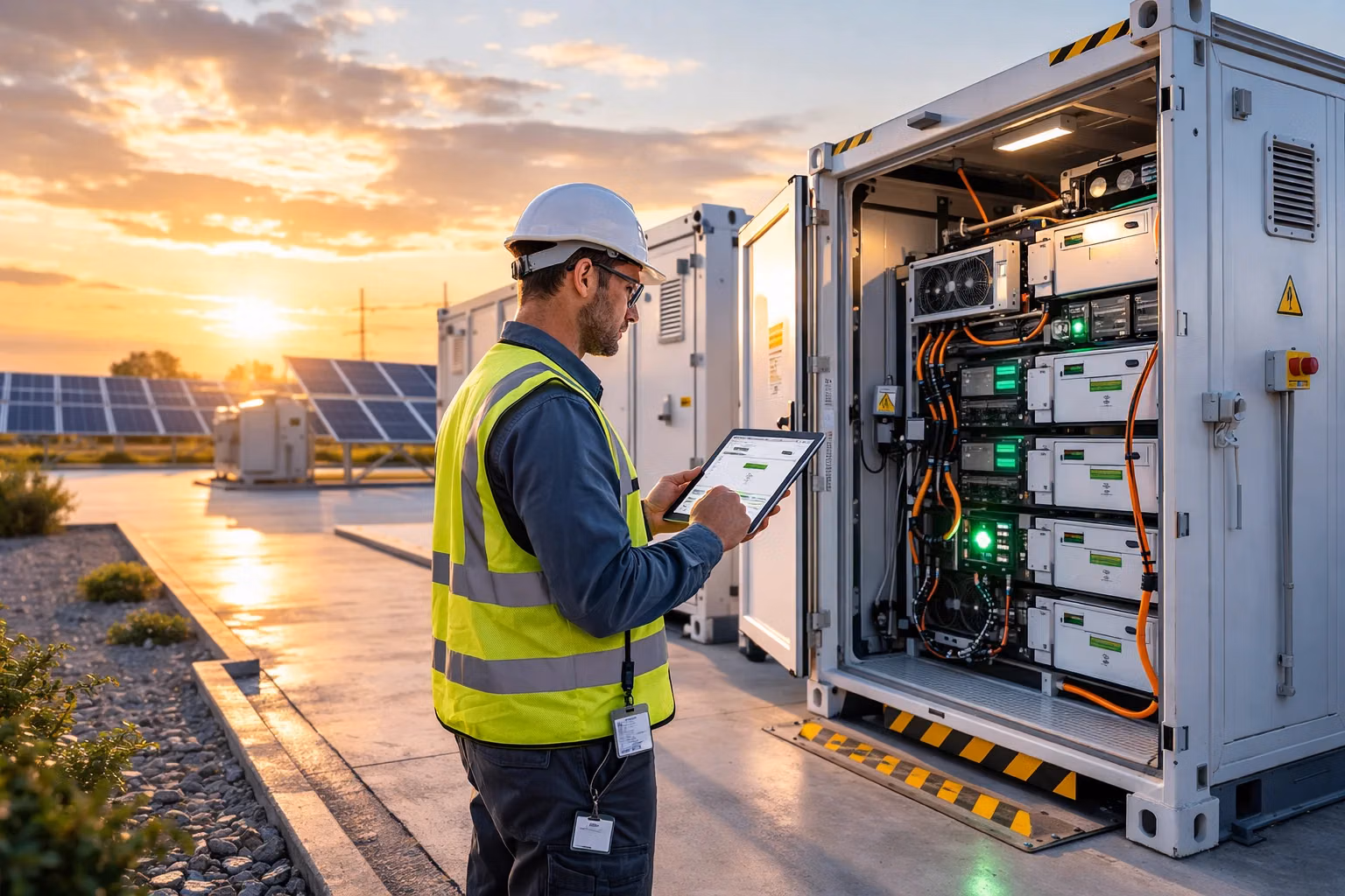 Control în timp real pentru operațiunile de stocarea bateriilor.