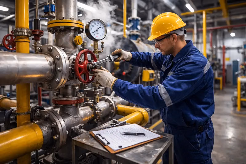 Optimizarea siguranței instalației prin întreținerea sistemului de abur