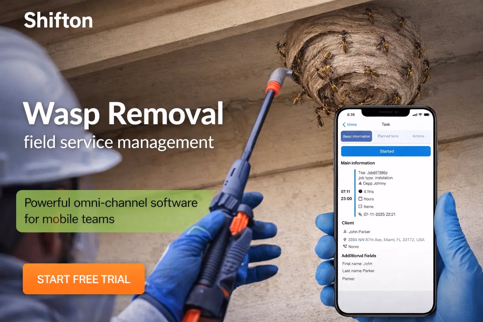 Odstranění vos: práce v terénu, která zůstává rychlá, bezpečná a zisková
