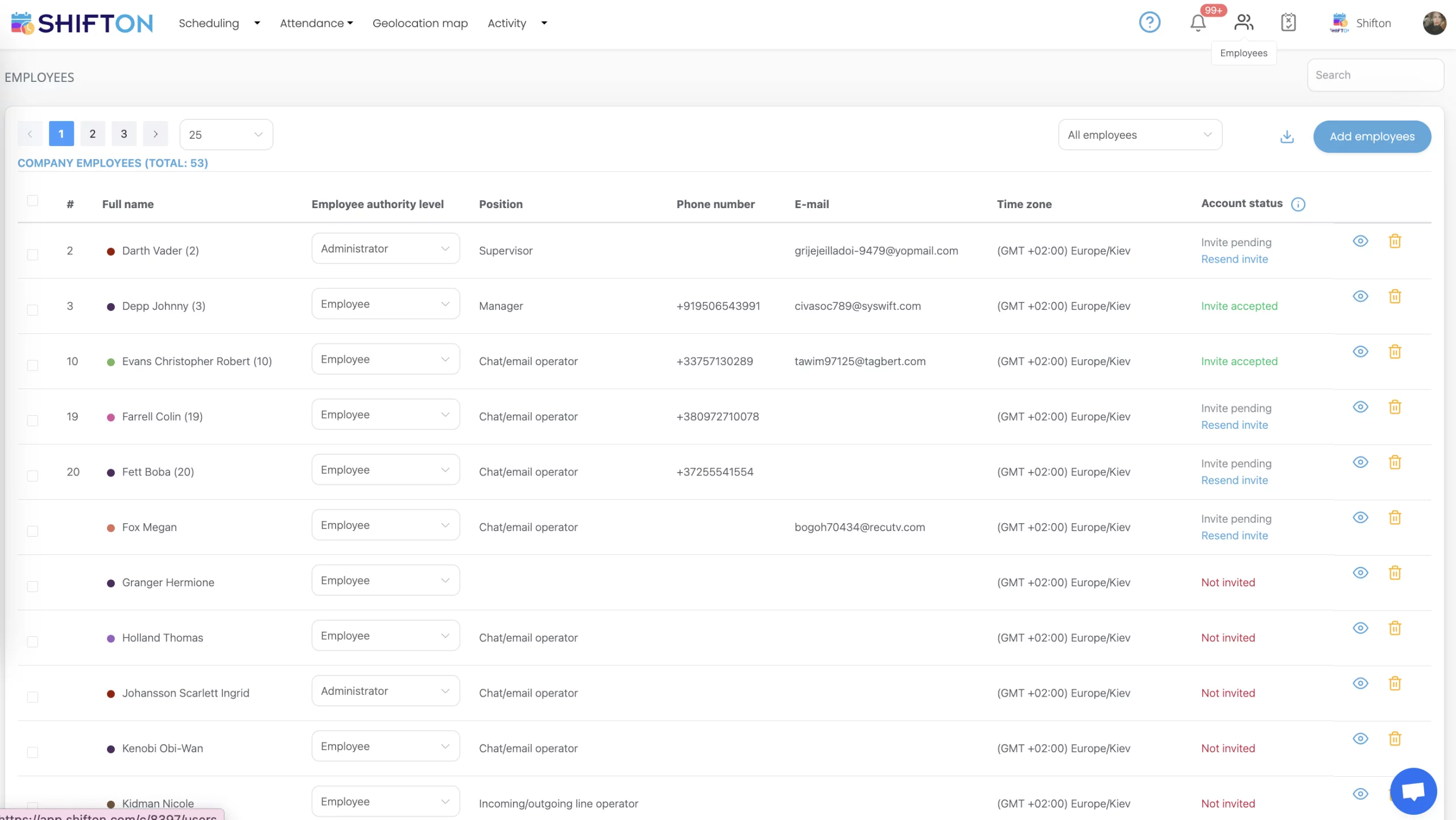 Streamlined dashboard for managing tasks, client details, and project statuses effectively with SHIFTON.