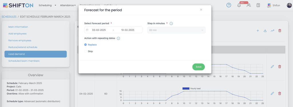 Streamline workforce scheduling with the SHIFT ON tools intuitive interface and data visualization features.