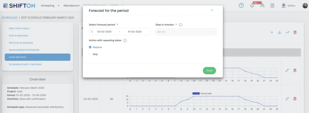 Streamline workforce scheduling with the SHIFT ON tools intuitive interface and data visualization features.