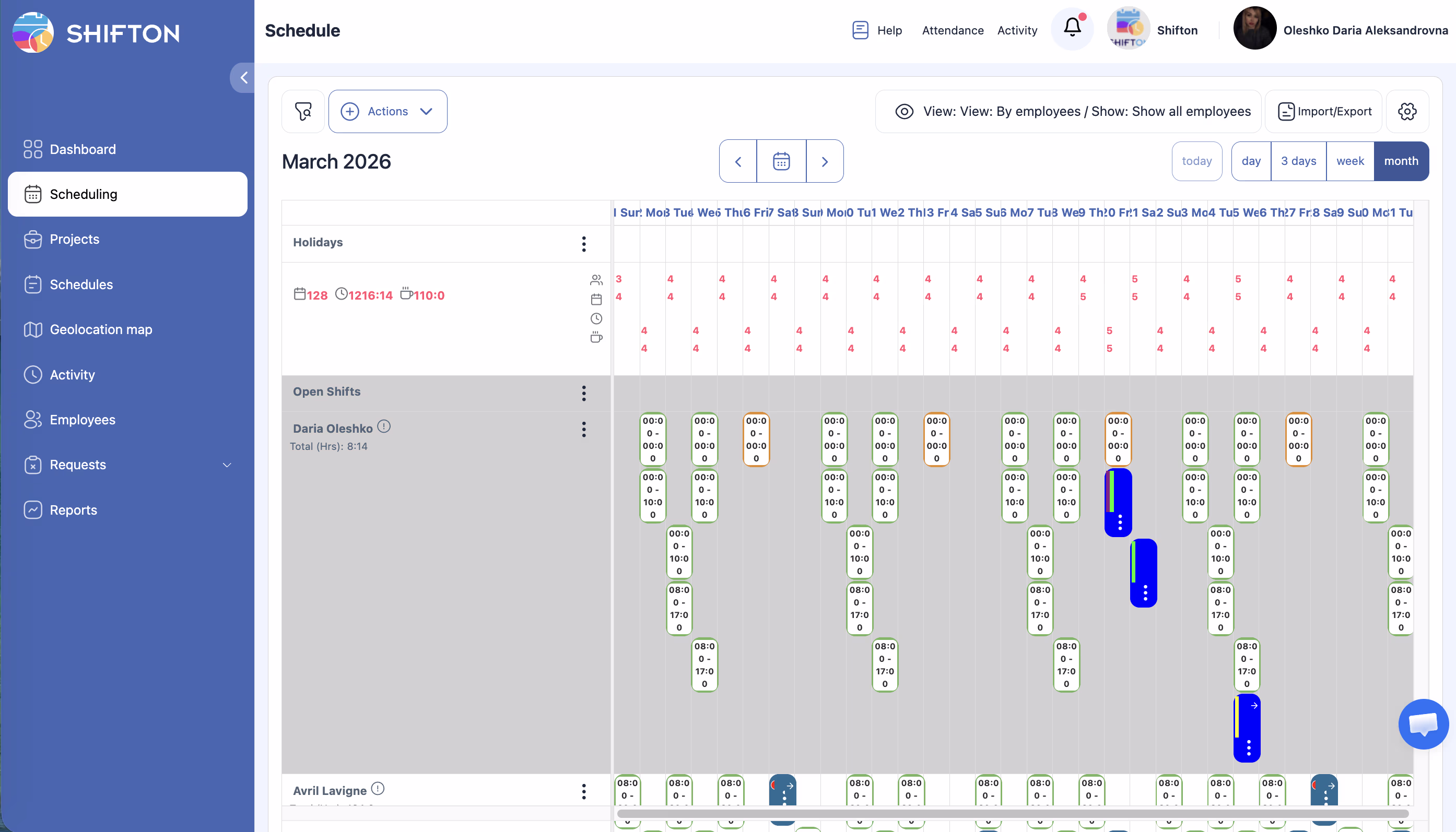 Vuorojen ja HR-suunnittelun automaatio