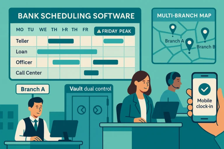 Software für die Einsatzplanung von Bankmitarbeitern in Deutschland