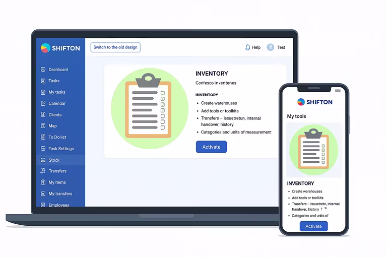Shifton Ogłasza Kompletny Redesign, Nowy Moduł zarządzanie zapasami w Terenie i Rozszerzone Role
