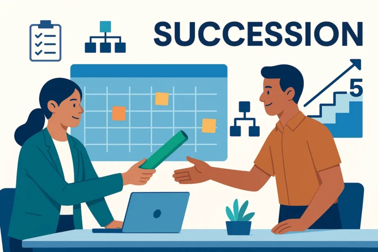 Nachfolgeplanung leicht gemacht: 5 Schritte, kostenlose Vorlagen & praktische Beispiele