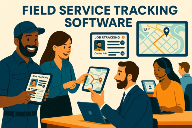 Echtzeit-Transparenz für Teams und Kunden Field-Service-Tracki Software