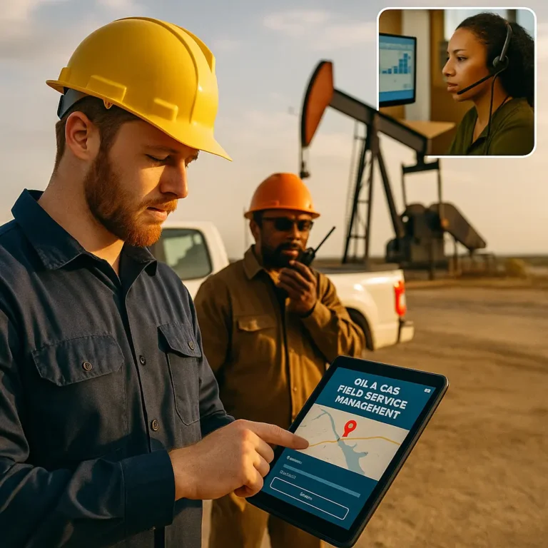 Verwaltung von aussendienstleistungen oel und gasindustrie: Steuerung von Remote-Betrieben