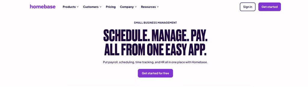 Homebase scheduling and time clock for one location Homebase scheduling dashboard with time clock and labor costs