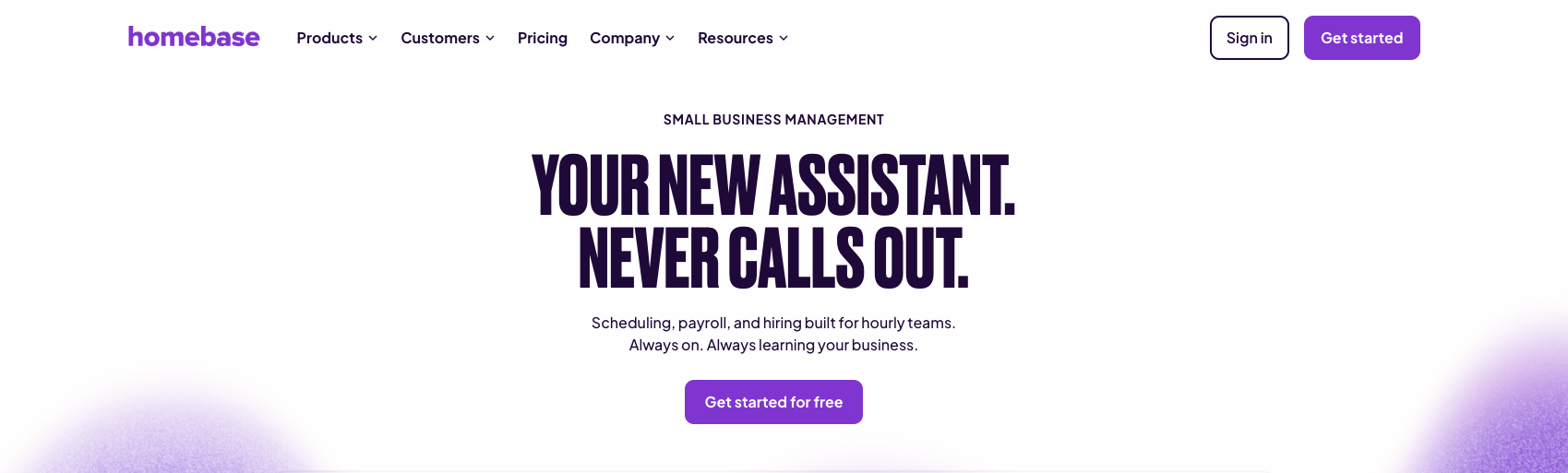 Homebase employee scheduling and time clock platform - BambooHR alternative for hourly teams