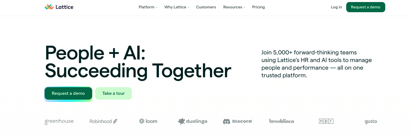 Lattice performance management and employee development platform - BambooHR alternative