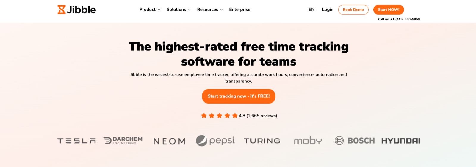 Jibble free time tracking with GPS, facial recognition, and unlimited users - a focused Rippling alternative for time-tracking-only workflows