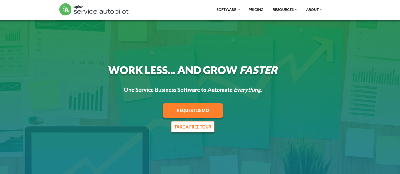 Service Autopilot lawn care management software with Smart Maps routing and recurring service automation for multi-truck operations