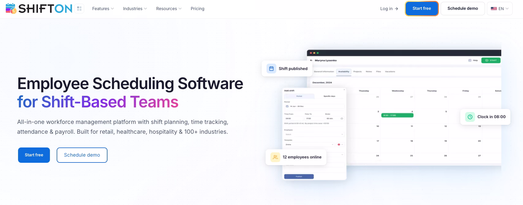 Shifton workforce management platform overview