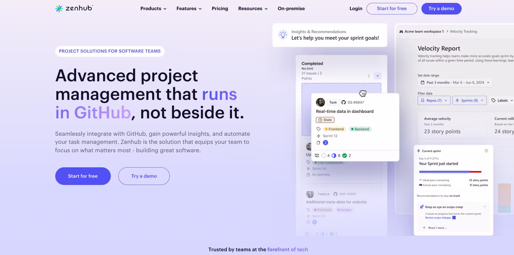 ZenHub, software ágil de gestión de equipos construido sobre GitHub