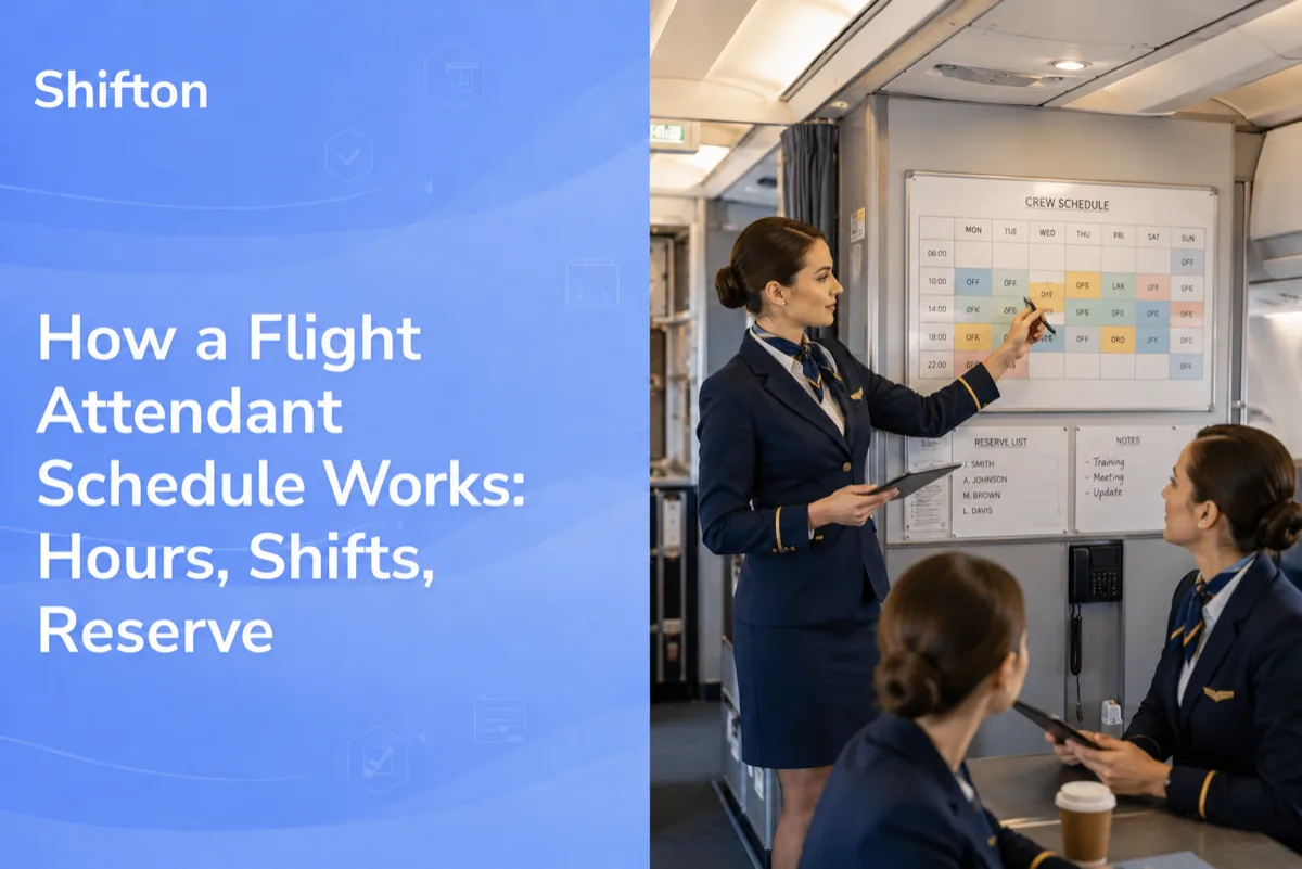 How a Flight Attendant Schedule Works: Hours, Shifts, Reserve