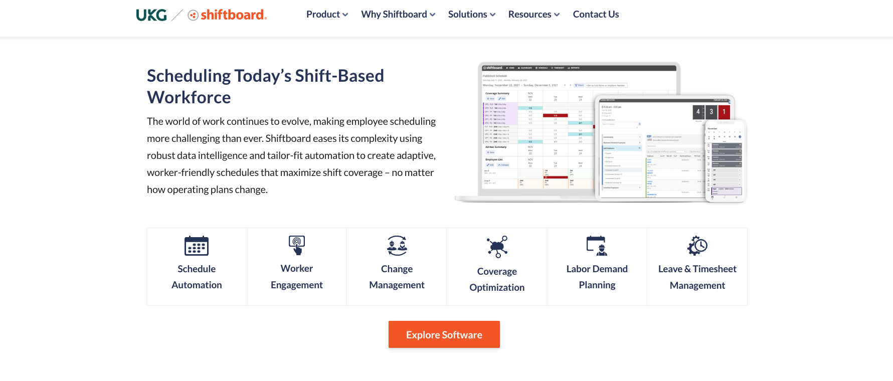 Shiftboard ScheduleFlex healthcare scheduling software interface